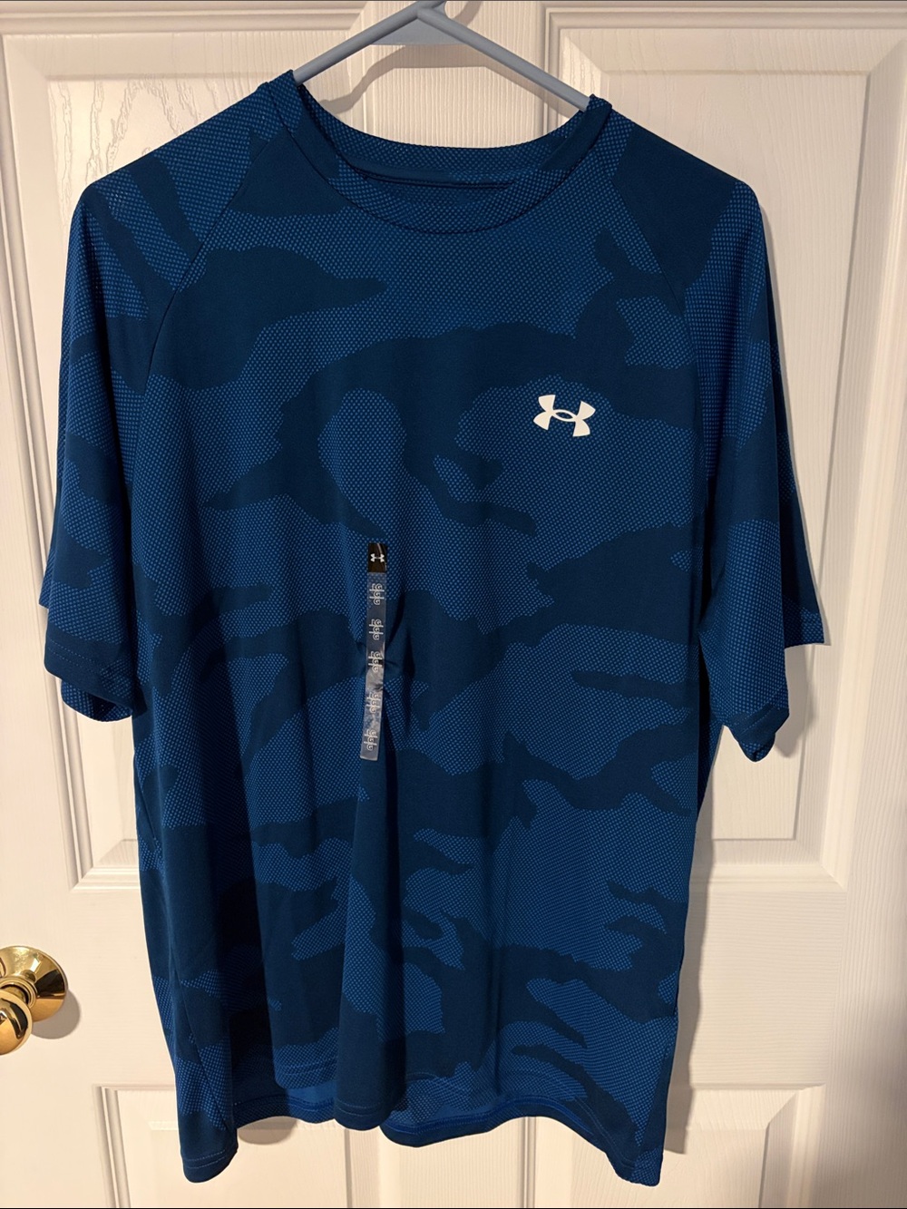 Under Armour Men’s Blue Camouflage Short Sleeve Performance Tee